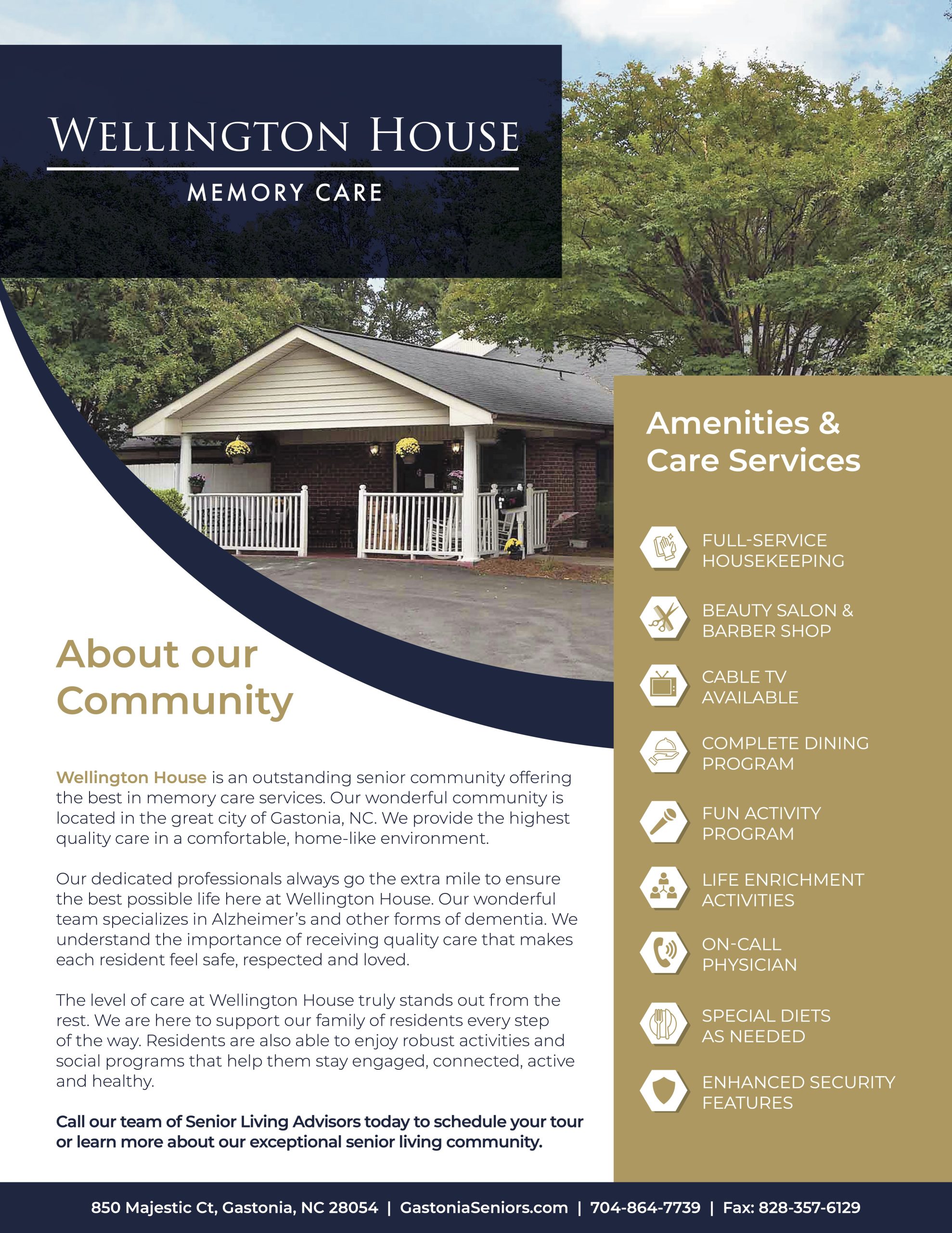 Wellington House - About our Services